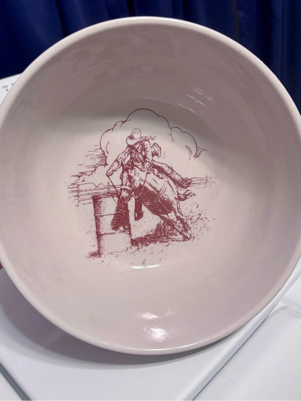Vintage Sky Ranch / El Rancho pattern western bowl